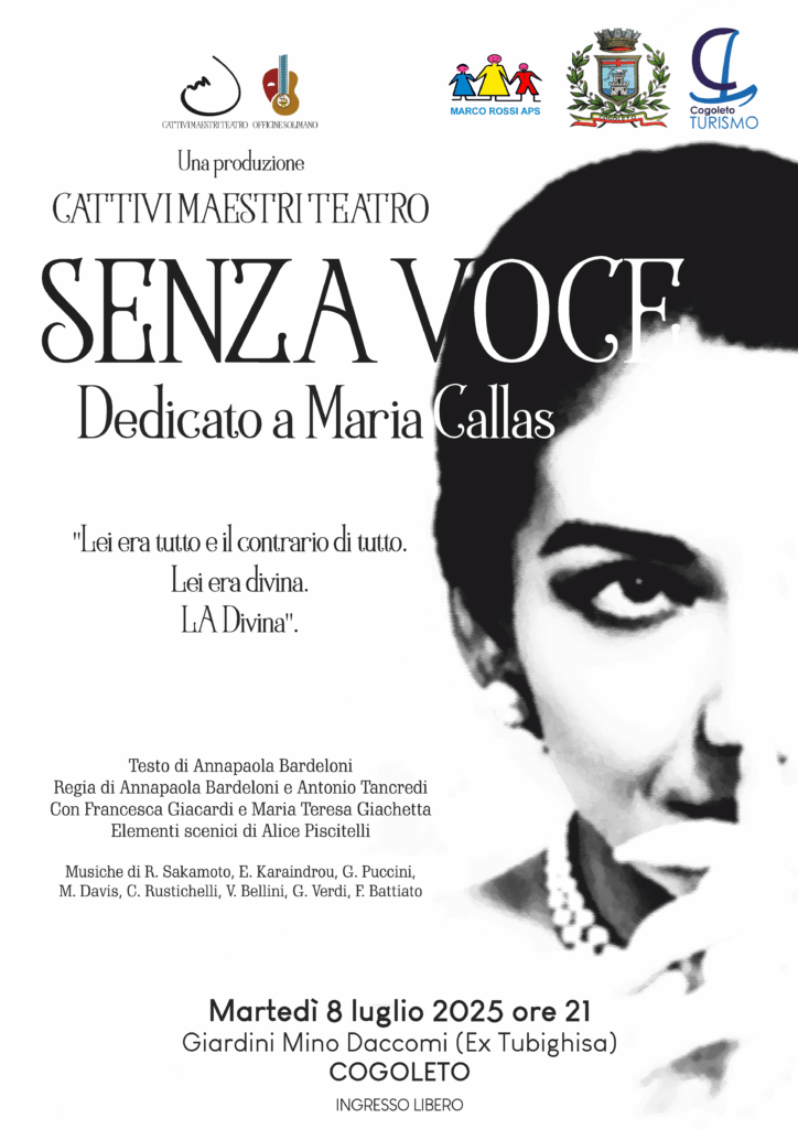 Senza voce: spettacolo dedicato a Maria Callas